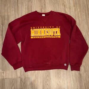 Vintage Russell Athletic University of Minnesota Crewneck Sweatshirt - Size M